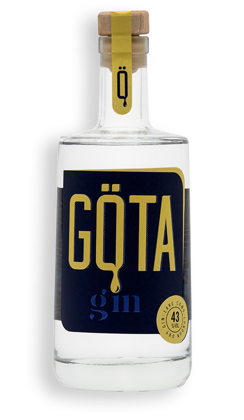 The bottle of the unique Göta Gin, the gin of artisanal production